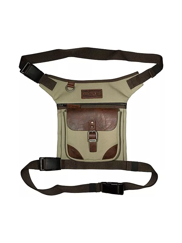 Iton Canvas/Leather Leg Bag - Helstons