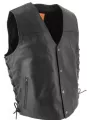 Gilet Cuir avec Lacets - Soubirac