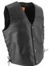 Gilet Cuir avec Lacets - Soubirac