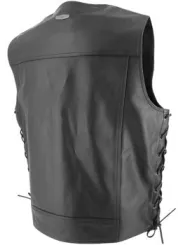 Gilet Cuir avec Lacets - Soubirac