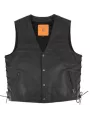 Gilet Cuir avec Lacets - Soubirac