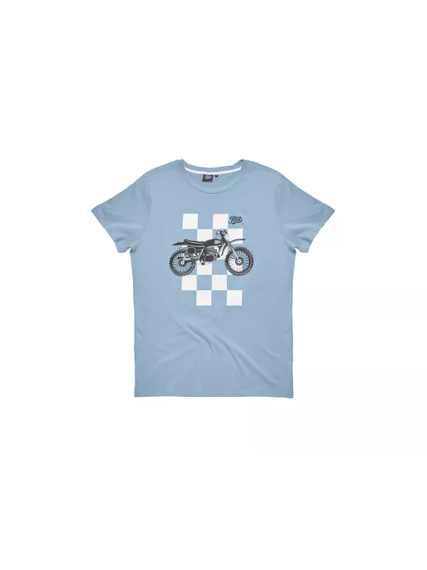 Vintage Kinder Motorrad T-Shirt Scrambler - Fuel