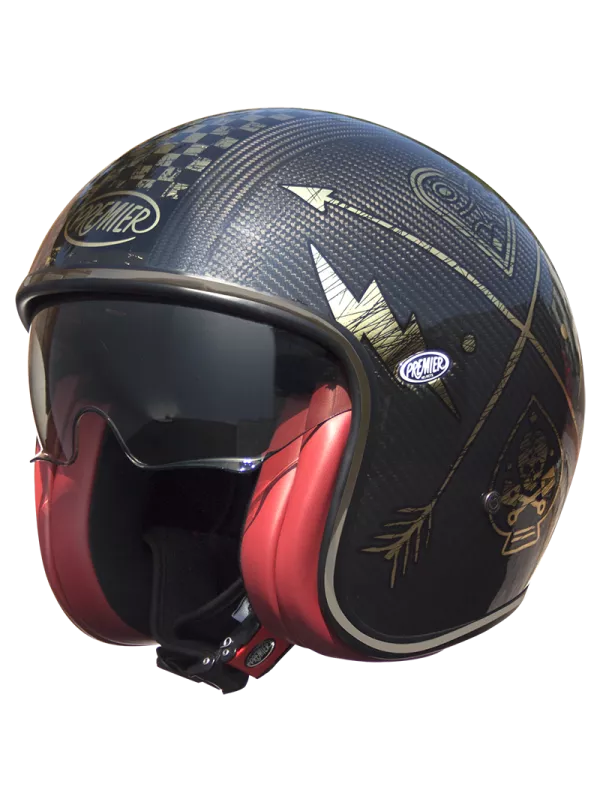 Casque Premier Vintage Carbon Nx Gold Chromed
