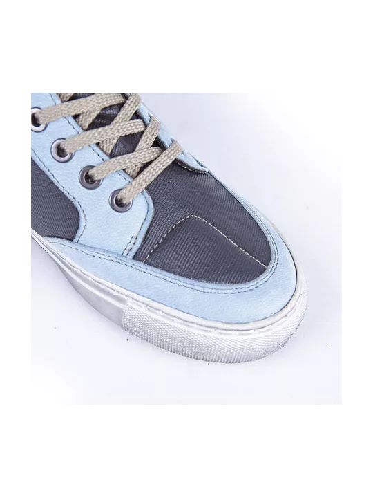 Baskets Femme Maya Toile Armalith-Cuir - Helstons