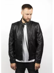 Blouson Moto Cuir Roadster - John Doe