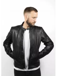 Blouson Moto Cuir Roadster - John Doe