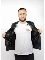 Chaqueta de cuero para moto Roadster - John Doe