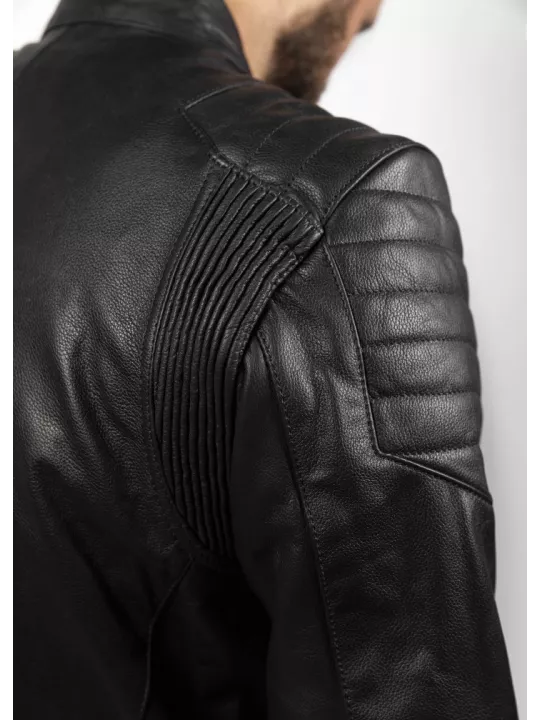 Blouson Moto Cuir Roadster - John Doe