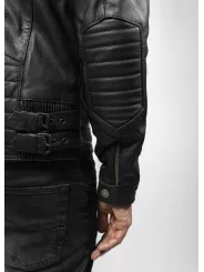 Blouson Moto Cuir Roadster - John Doe