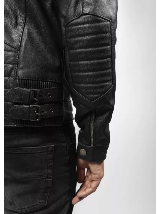 Blouson Moto Cuir Roadster - John Doe