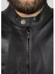Blouson Moto Cuir Roadster - John Doe