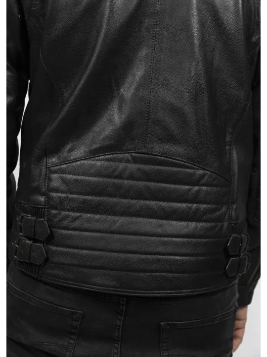 Blouson Moto Cuir Roadster - John Doe