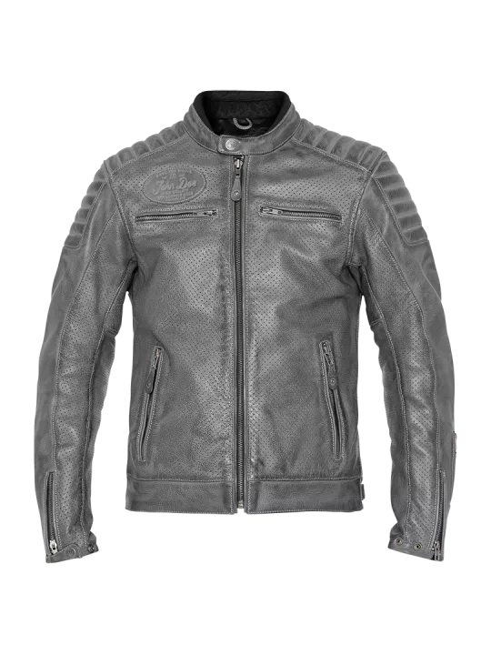 Blouson Moto Cuir Storm - John Doe