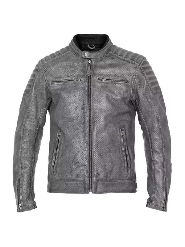 Blouson Moto Cuir Storm - John Doe