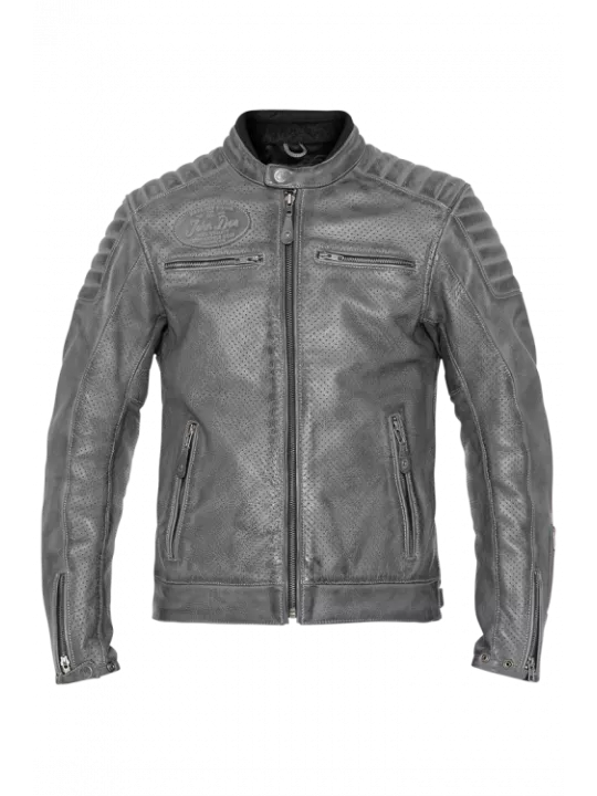 Blouson Moto Cuir Storm - John Doe