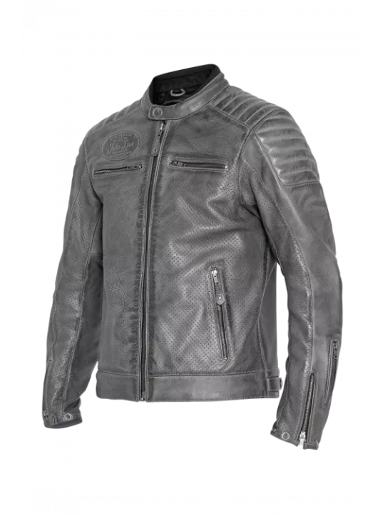 Blouson Moto Cuir Storm - John Doe