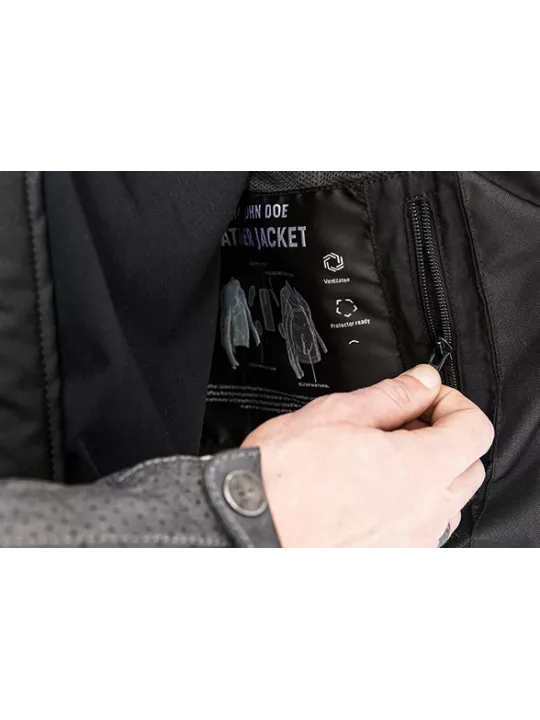 Blouson Moto Cuir Storm - John Doe