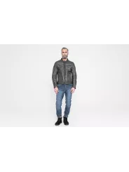 Blouson Moto Cuir Storm - John Doe