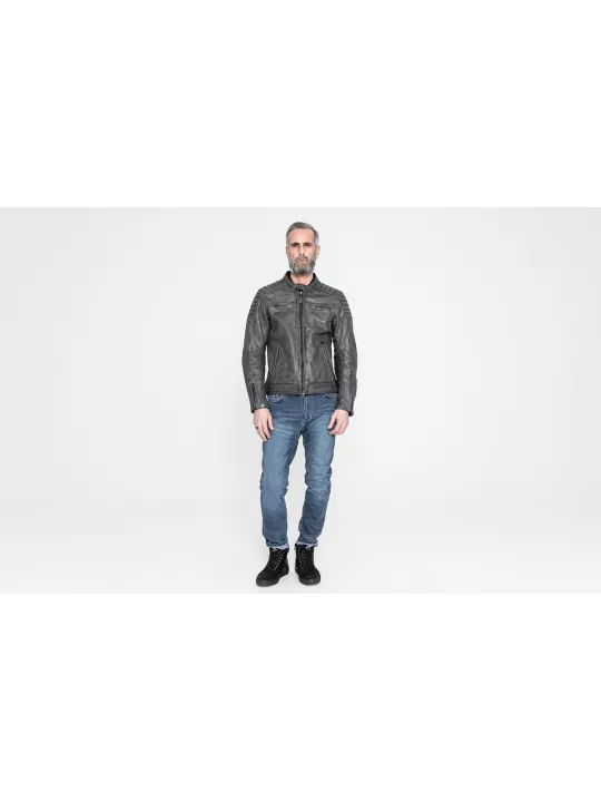 Blouson Moto Cuir Storm - John Doe